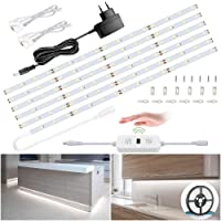 6M Tiras LED Regulables 12V- Ustellar 360 LEDs Clips 1800lm- Tira LED Luz Blanco Frío 6000K- LED Mano Sensor Movimiento…